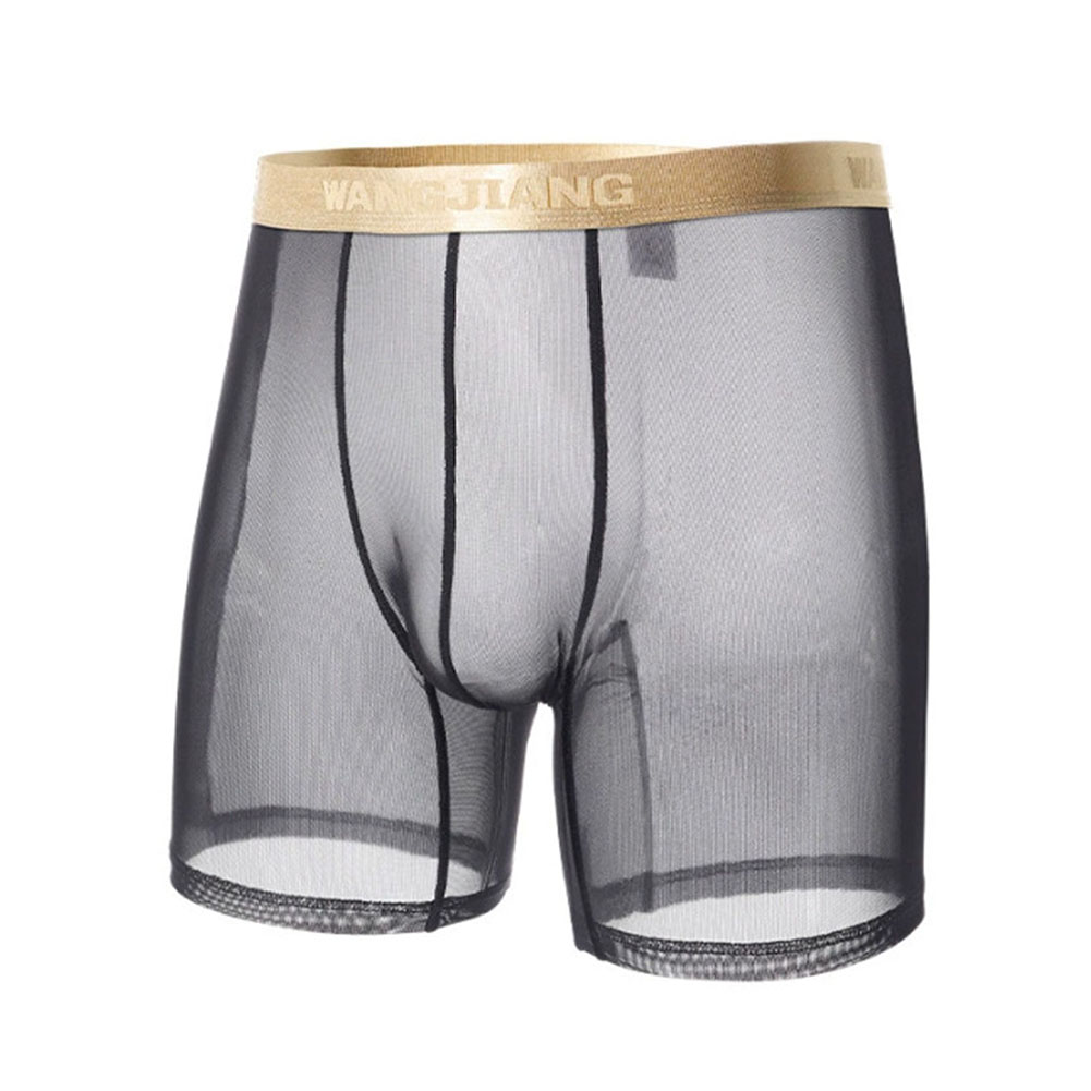 Men Mesh See Through   Thin Se - Boxer Shorts Modal ulasan dan harga