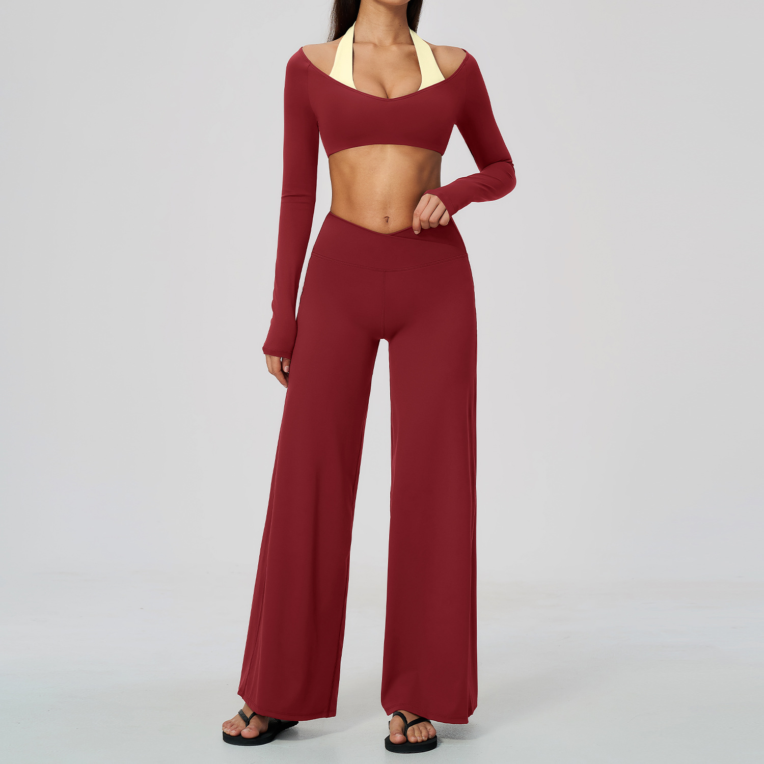 2 Piece Women Tracksuit Fitnes - Compression Long Pant ulasan dan harga